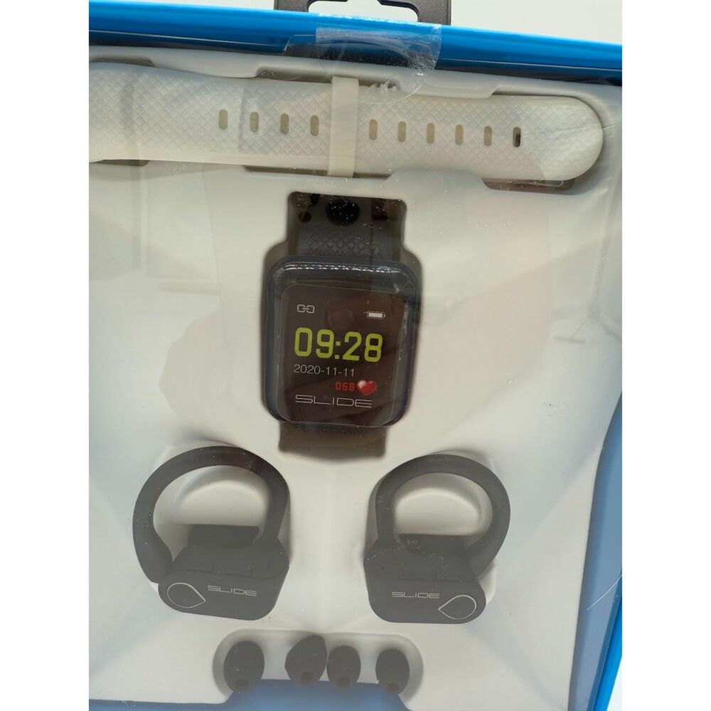 Slide Fitness Tracker and True Wireless Earbuds with Bluetooth - Picture 7 of 8